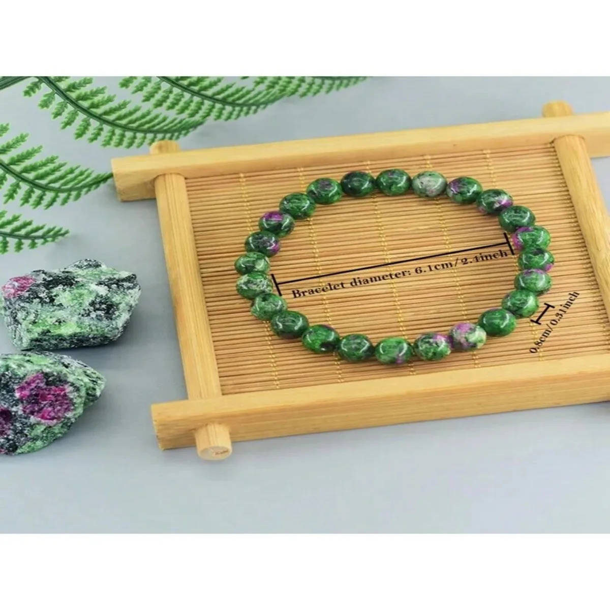 Charm Geniune Natural Epidote Zoisite Stone Bead Bracelet Homme Bracelet Made of Natural Stone Fashion Gifts Jewelry for Women