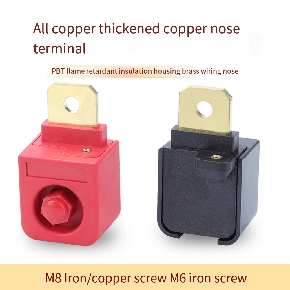 

130A Terminal Block Battery Binding Post For Home Electrical Projects 130A Current Capacity Brass And PBT Material