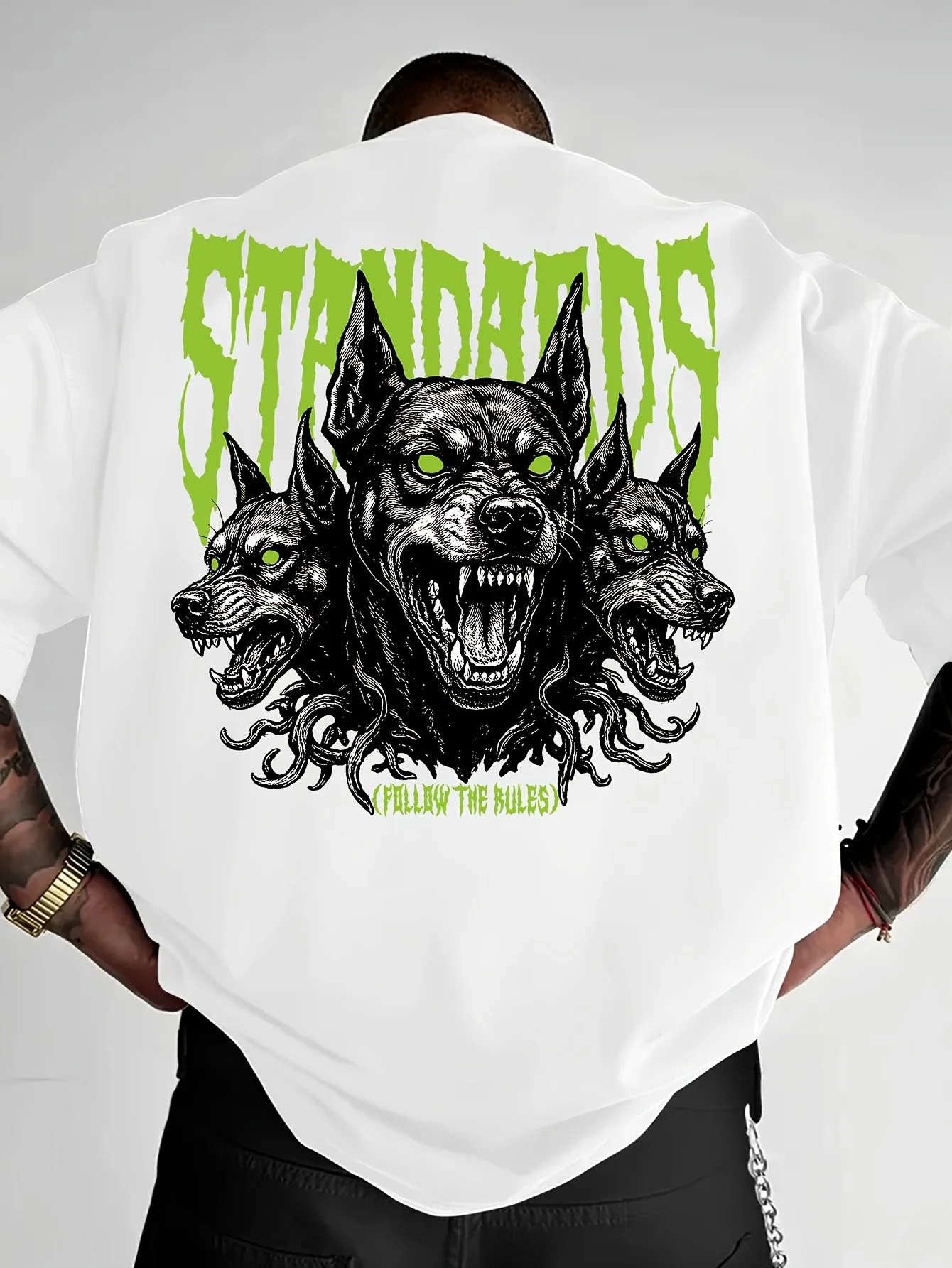 Summer Men's Gothic Street Style Hellhound 