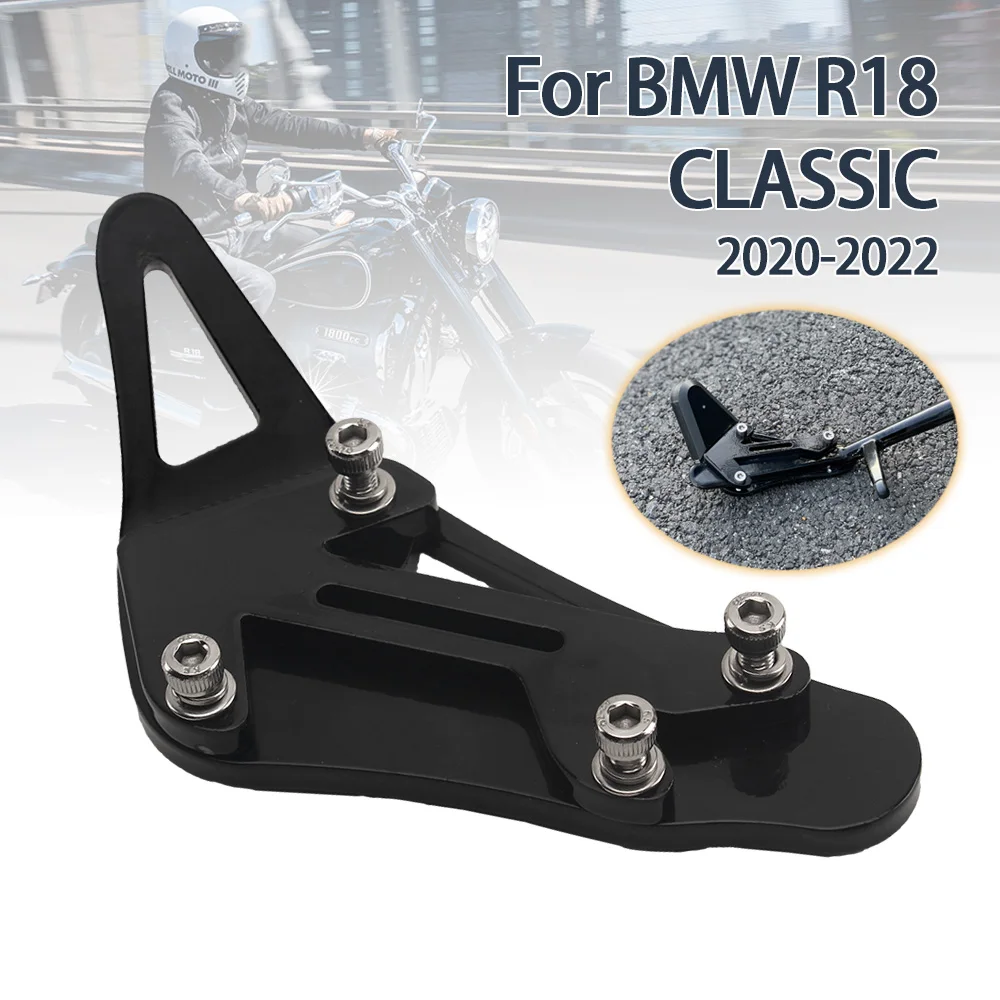 

Motorcycle Kickstand Foot Side Stand Extension Enlarge Support Pad For BMW R18 R 18 Classic 2020 2021 2022