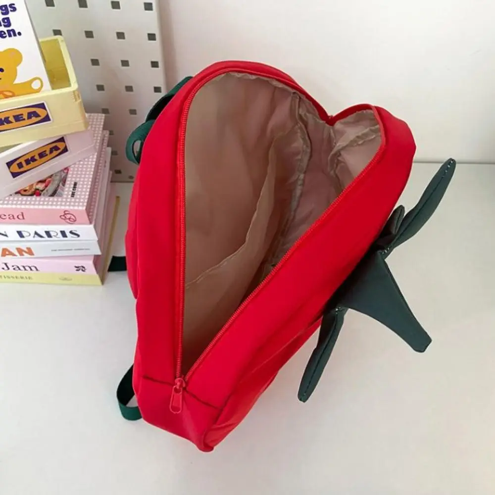 Mode Leuke Tomaat Rugzak Casual Lichtgewicht Grote Capaciteit Rugzak Waterdichte Rits Student Schooltas Outdoor