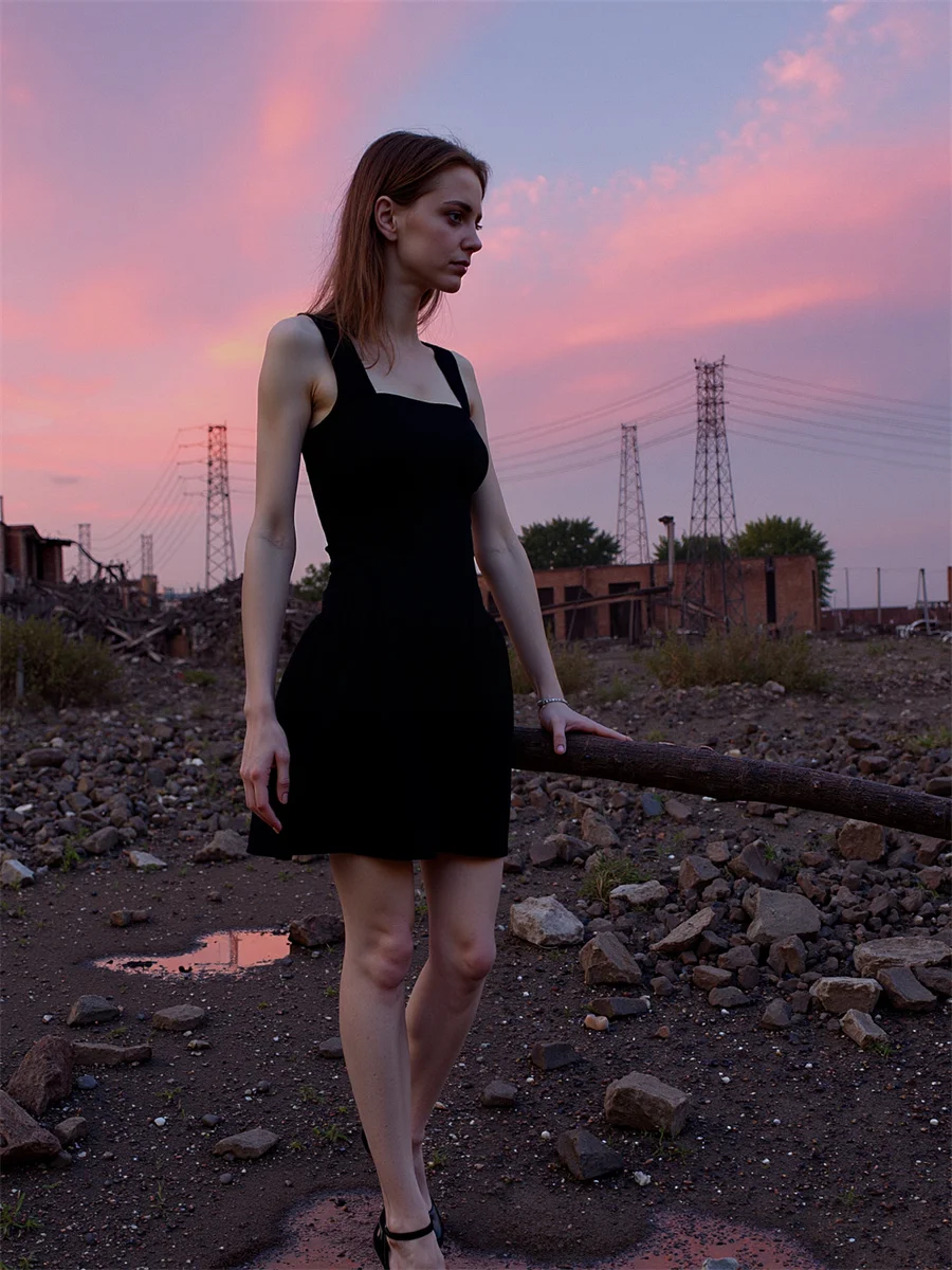 Dames zwarte jurk vrouw bijgesneden skater lang luipaard mesh puur ronde hals één schouder shirring uitgesneden Y2K Koreaanse stijl fancy