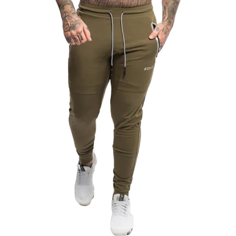 Nova aptidão masculina jogger calças esportivas streetwear ao ar livre calças finas de algodão calças masculinas casuais marca r