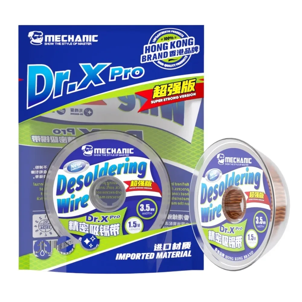 

MECHANIC DR X PRO Solder Away 1Pc 10Pc Desoldering Wick for Mobile Phone Maintenance Motherboard BGA Repair Solder Removal Wire