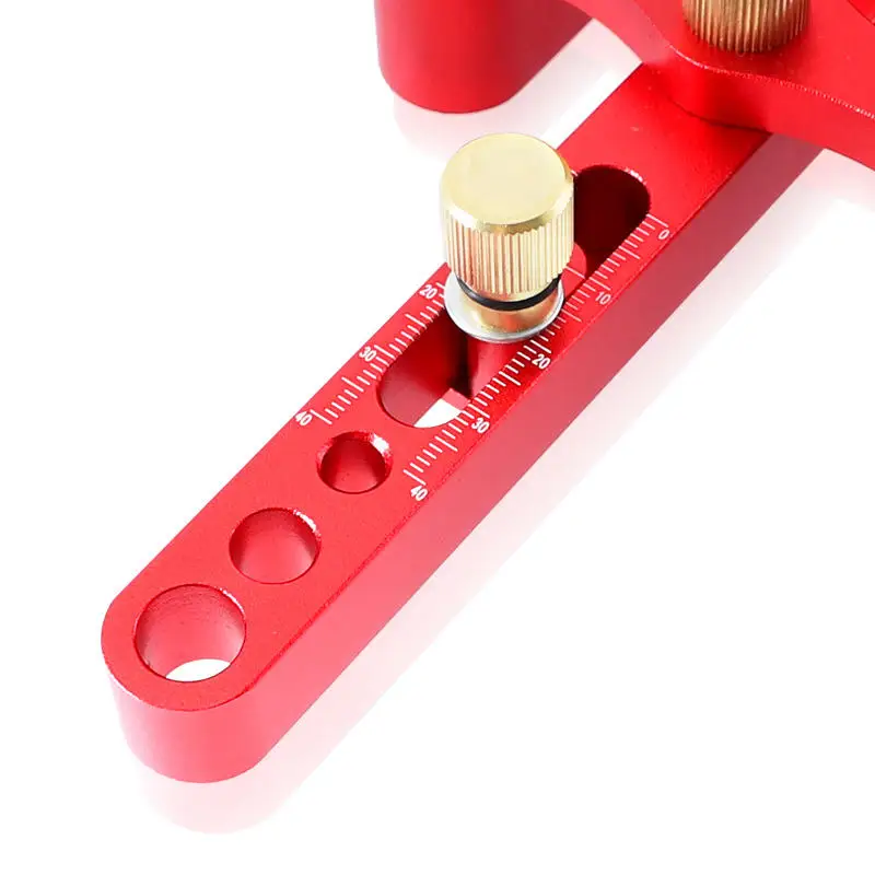 ALLSOME 6/8/10mm Self-centering Woodworking Doweling Jig Drill Guide Wood Dowel Puncher Locator Tools Kit for Carpentry