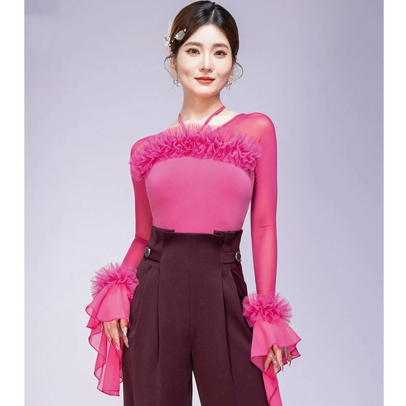 High End Brand Modern Dance Top, New Fashionable National Standard Dance Dress, Ballroom Dance Waltz Dance Dress view 3