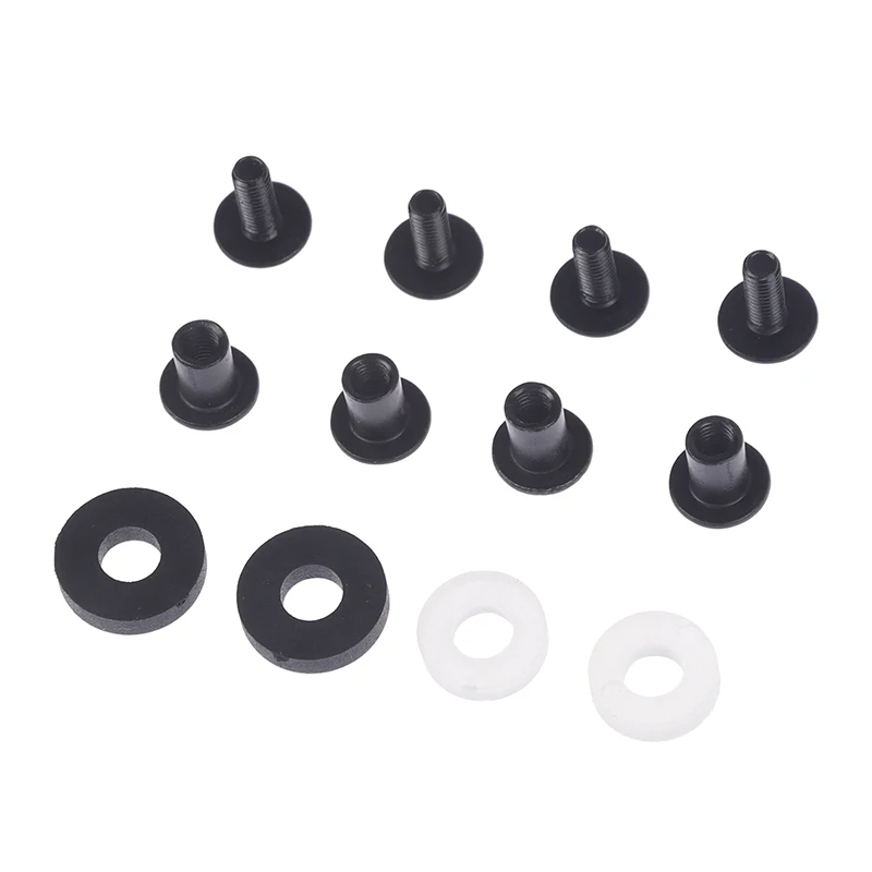 6 Sets Black Steel Short Post Chicago Screw Set Cross Head Perfect for DIY Kydex and Leather Gun Holsters/Clip and Knife Sheaths