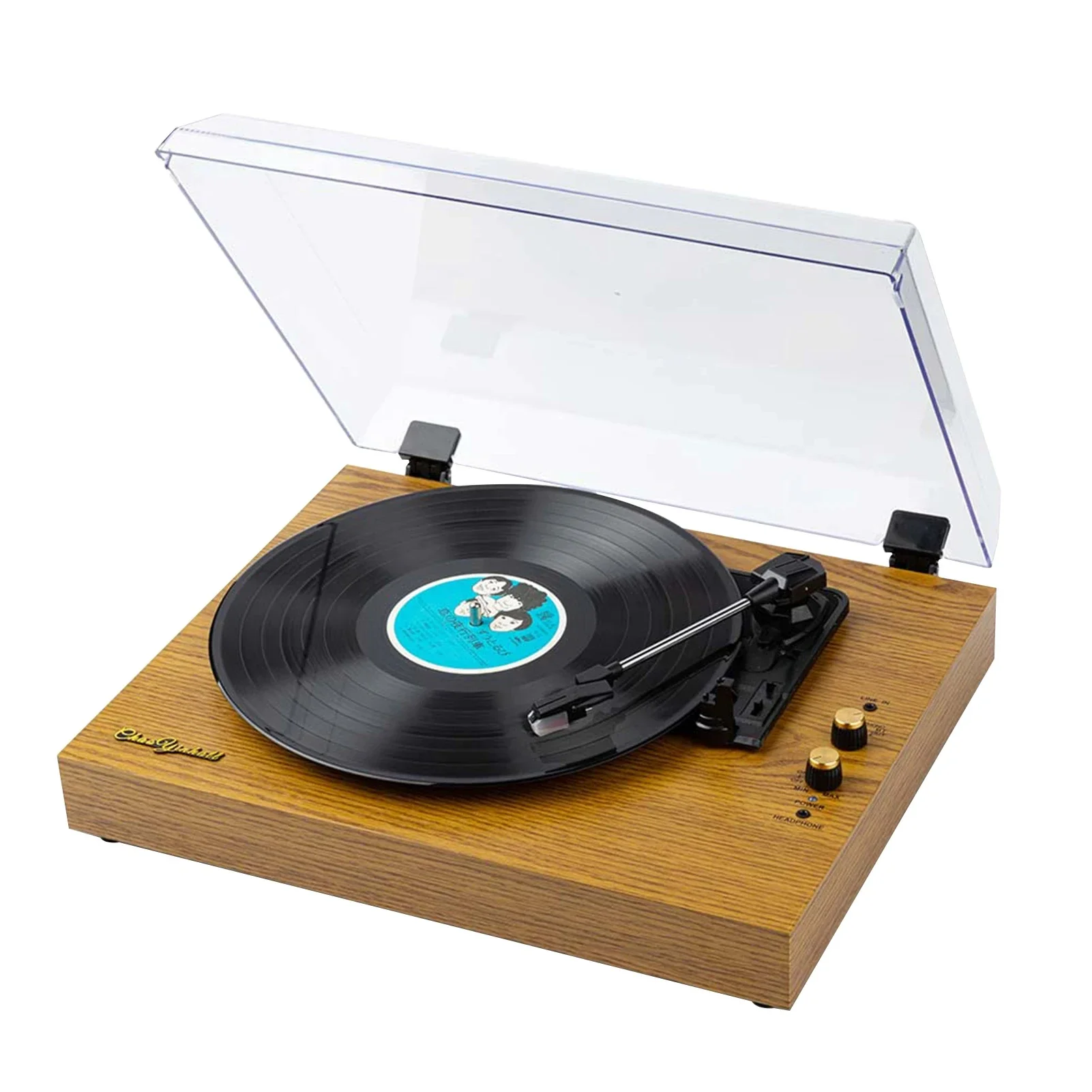 

MZL-T01 Vintage Portable Phonograph 33/45/78RPM Turntables LP Record Phono Player Gramophone with BT Speaker Audio Music Pla