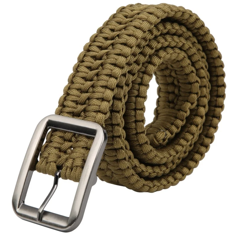 ceinture-en-corde-de-parapluie-tressee-a-la-main-pour-l'aventure-la-survie-en-milieu-sauvage-et-les-activites-de-plein-air-vert