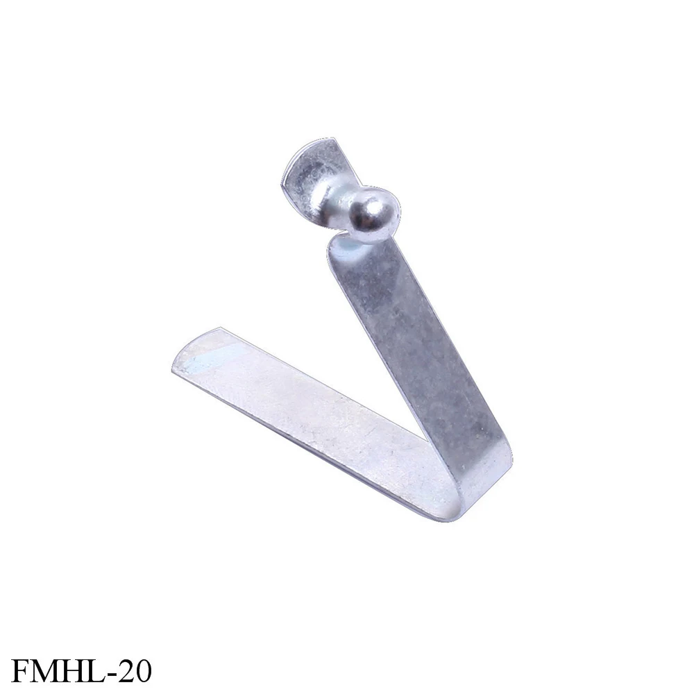 10pcs/lot Custom V Shape Spring Button Metal Spring Clip Button Tent Pole Push Button for 15-20MM Pipe