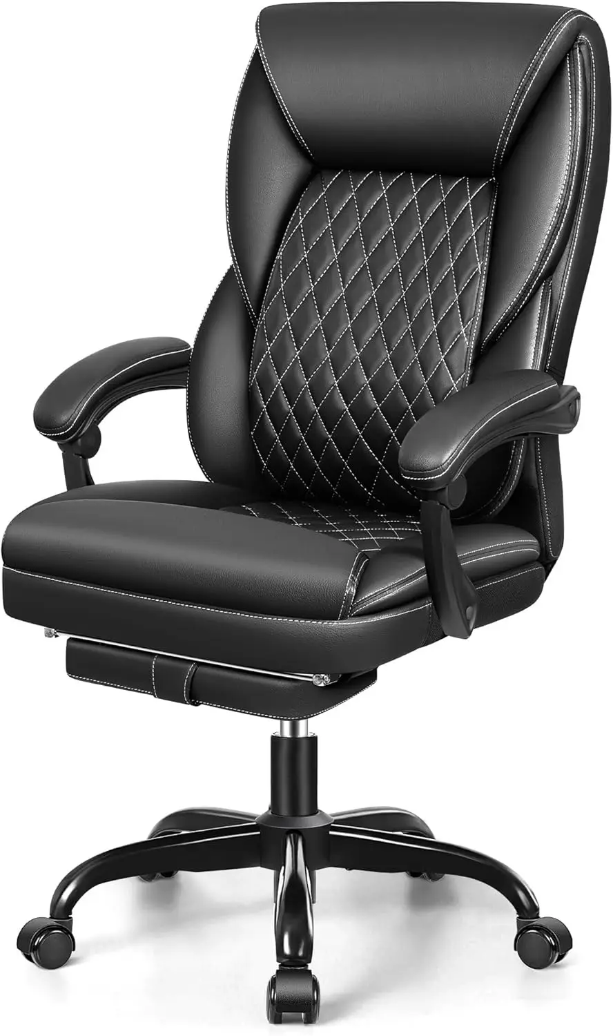 

Big and Tall Executive Office Chair with Foot Rest Ergonomic Reclining High Back Home Office Desk Chair