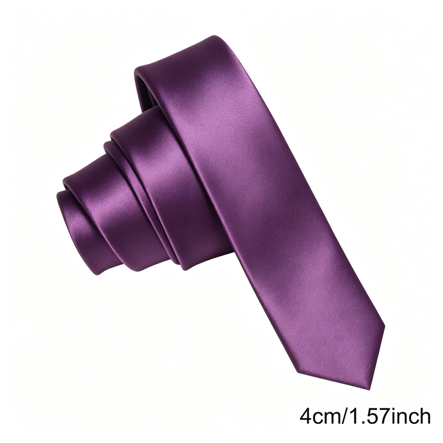 6 Modelle, grüne, lässige Krawatte, 4 cm breit, einfarbig, schmale Passform, handgefertigt, modische Herrenkrawatten für Hochzeiten, Partys und als Geschenk. – Detail 3