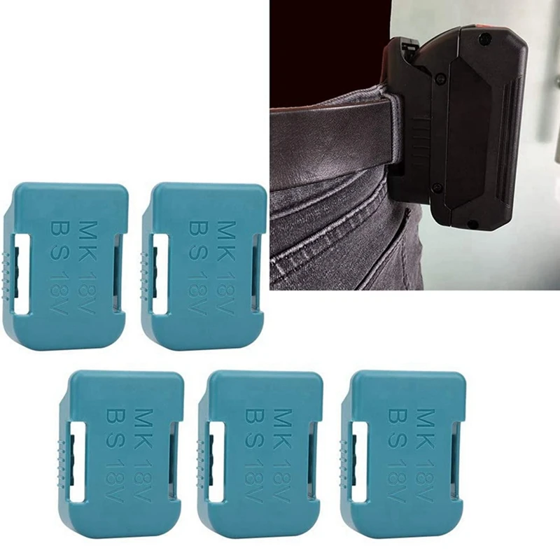 Promotion! Support de stockage de batterie 40 pièces, étui de support de batterie pour appareils de fixation 18V (bleu)