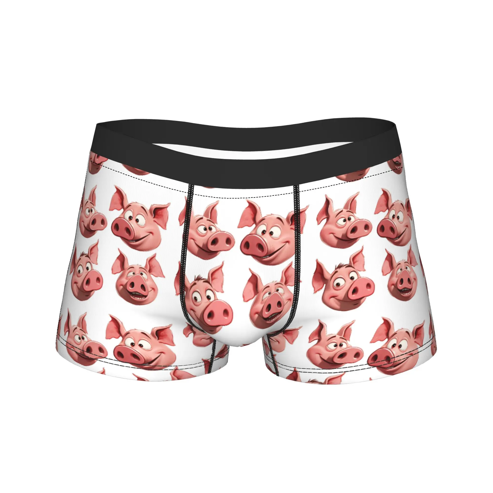 Cute Pig Meme Underwear  Man Boxer Brief Comfortable Boxershorts Hot Sale Custom DIY Plus Size Underpants