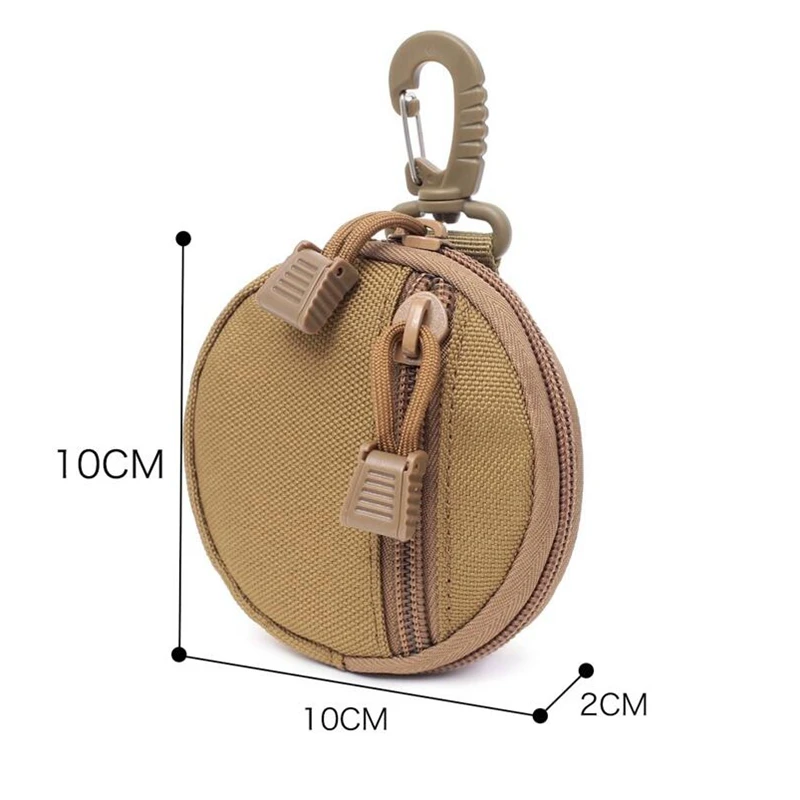 900D Oxford Waterproof Mini Pocket Key Bag Headset UBS Line U-disk Storage Bag Small Outdoor Accessory Hang Bag Tactic Pocket