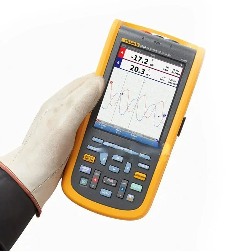 Industrial ScopeMeter hand-held Oscilloscope 2 input channels 20 MHZ bandwidth