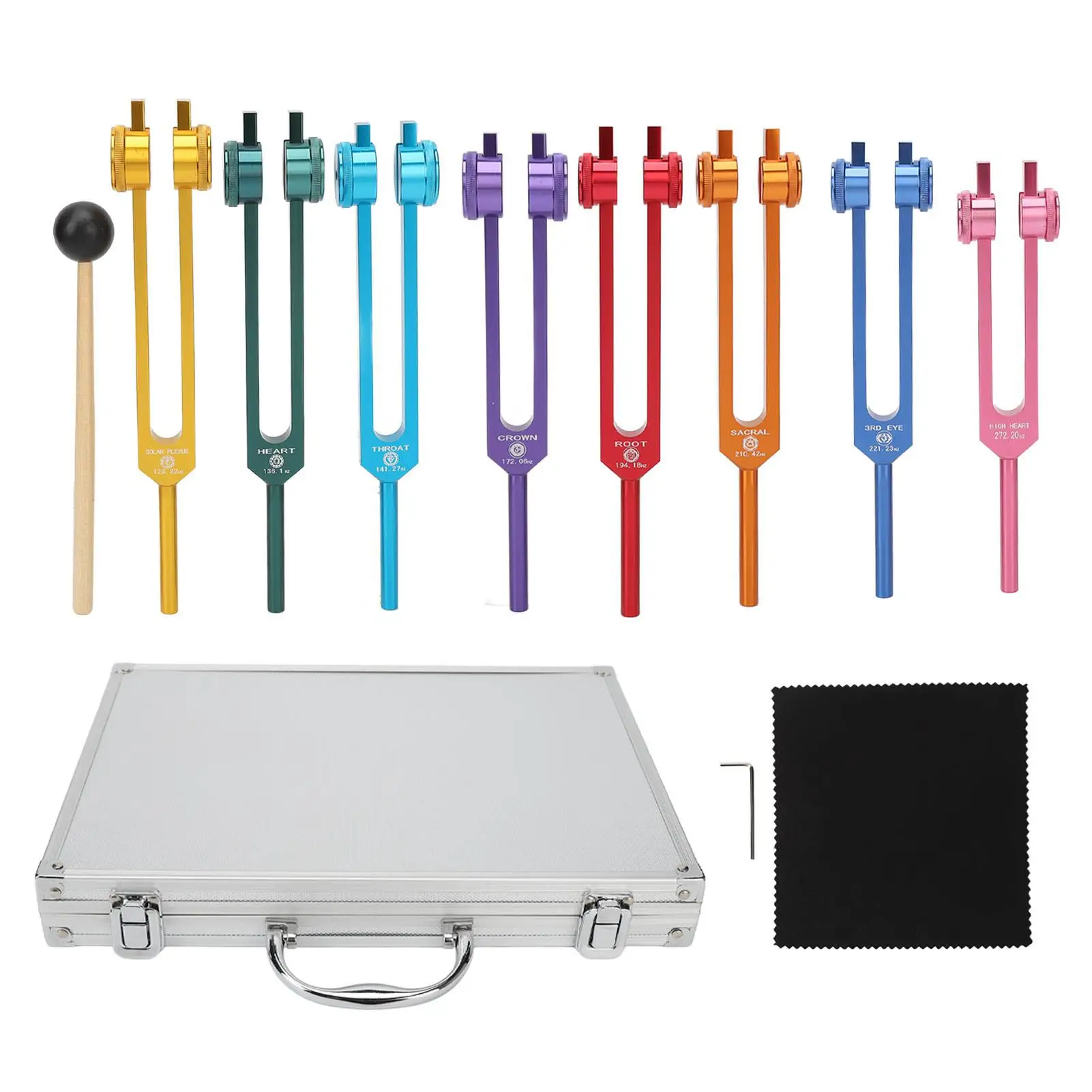 

Resonant Tuning Forks Set for Relaxation and Healing Sound Therapy Wellness Tools