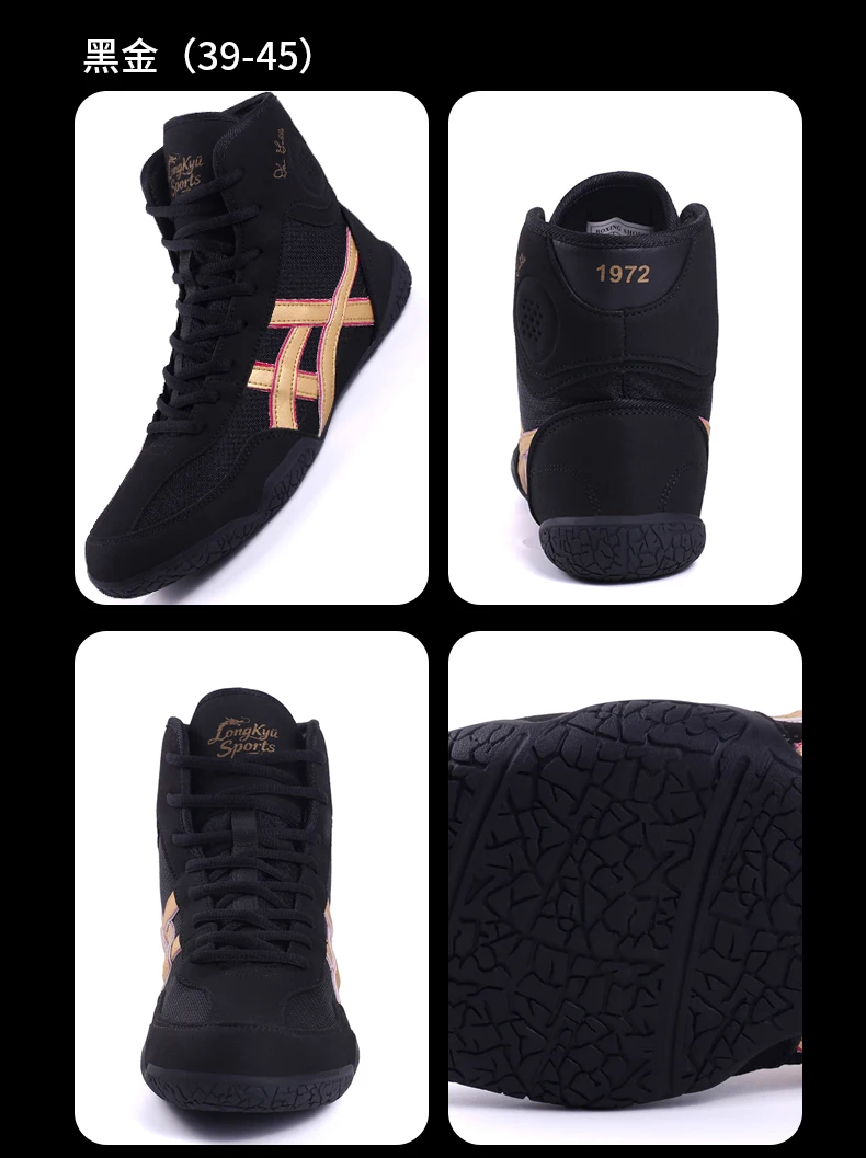 Hochwertige Professionelle Boxschuhe für Herren für Alle Jahreszeiten, Wrestling, Gymnastik, Indoor-Fitness und Umfassendes Training – Detail 23