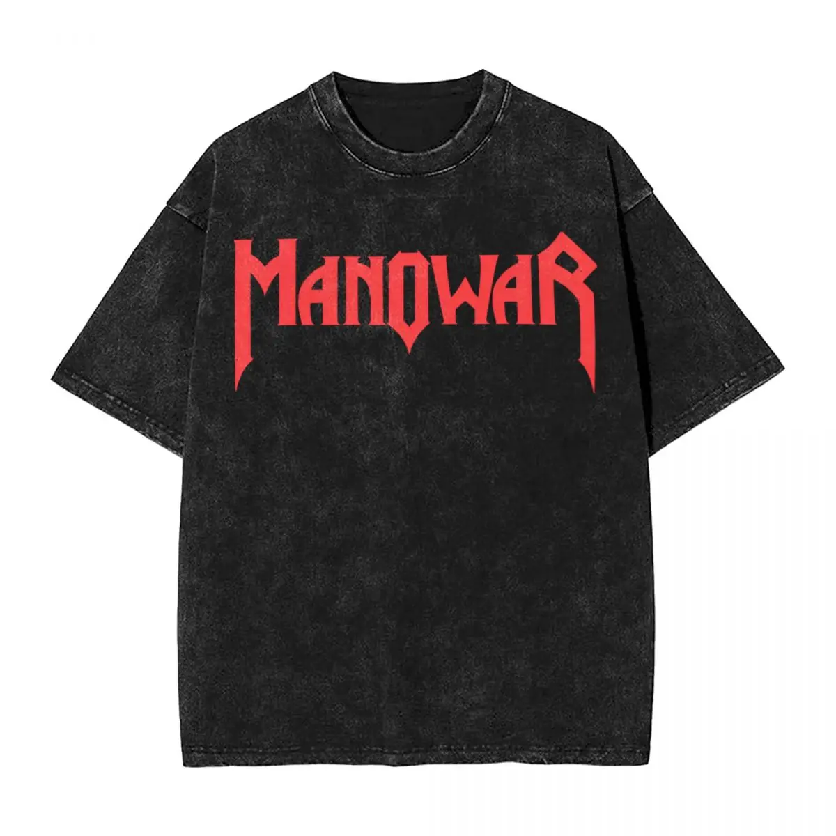 Men's Manowars Band T Shirts Tops Summer Streetwear Short Sleeve T-Shirt O Neck Novelty Casual Tshirt Hot