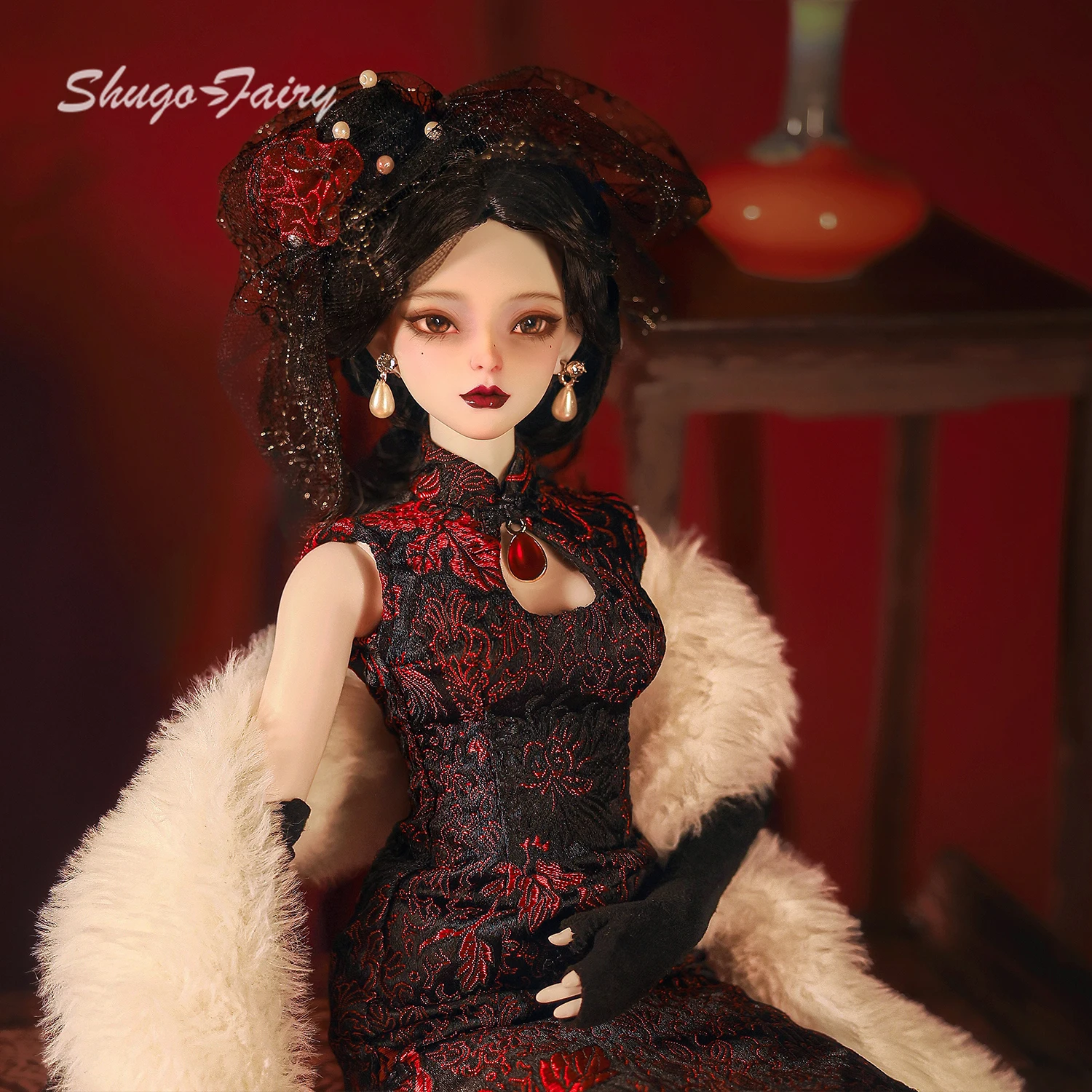 ShugaFairy Cleo B 1/4 BJD Doll Elegant & Attractive Republic-era Chanteuse Full Set Curvy Body Collectible Art Figure