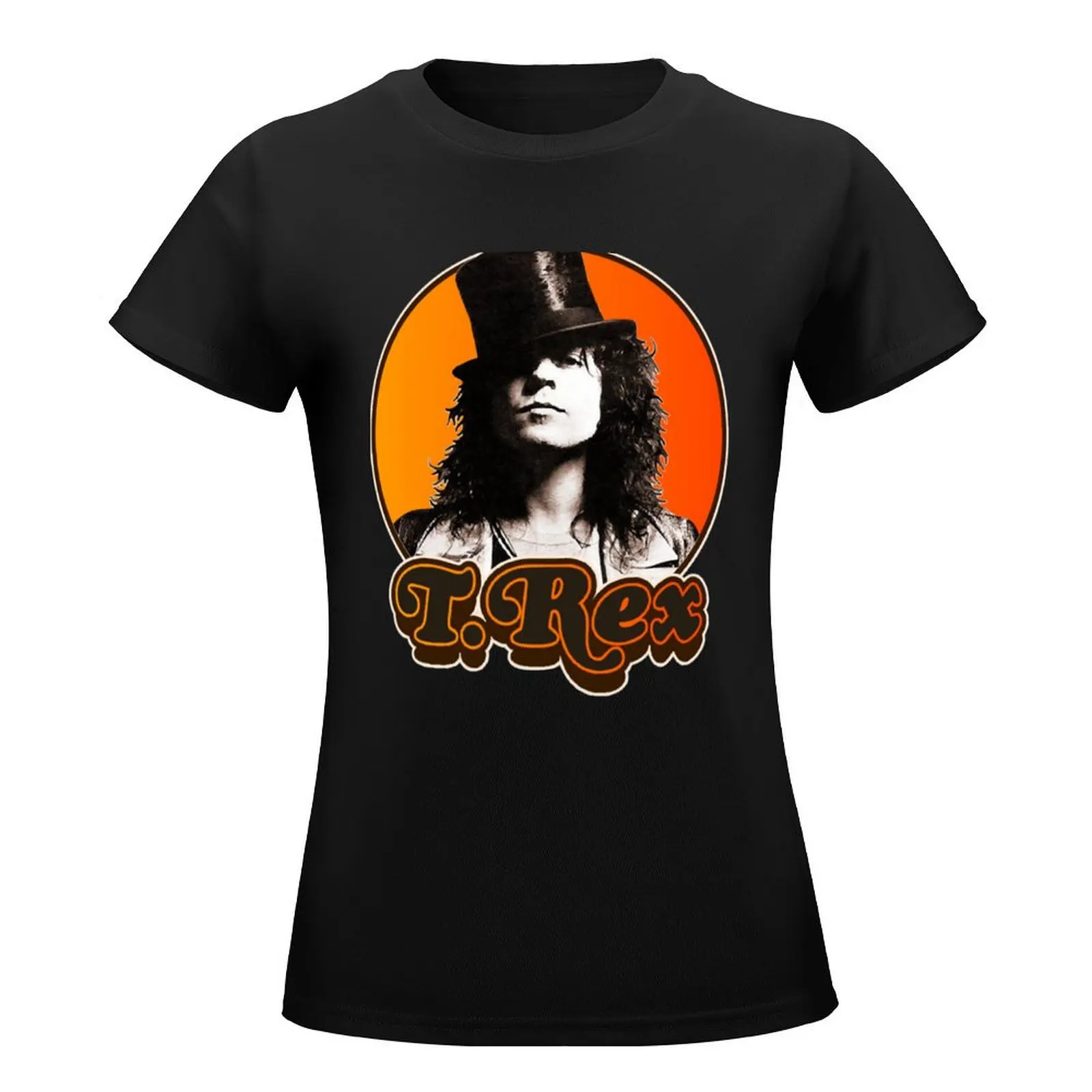 Retro T Rex Marc Bolan Tribute Classic T-Shirt female lady clothes workout shirts for Women loose fit