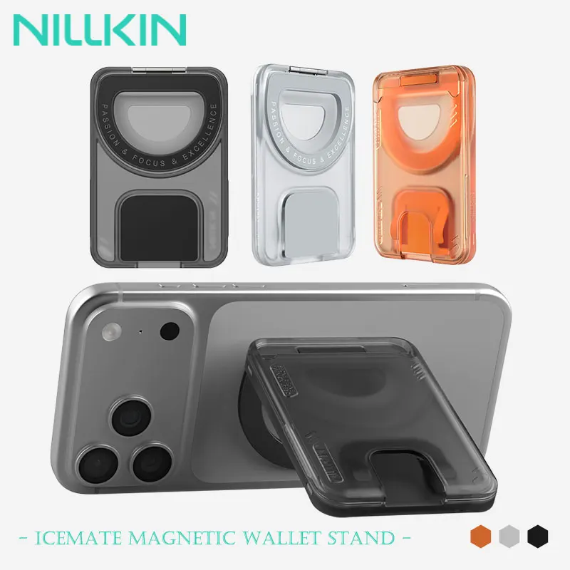 

NILLKIN IceMate Magnetic Phone Stand Eco-Friendly Plant-Based Card Holder with Anti-Yellowing Skin-Friendly Material, for Travel