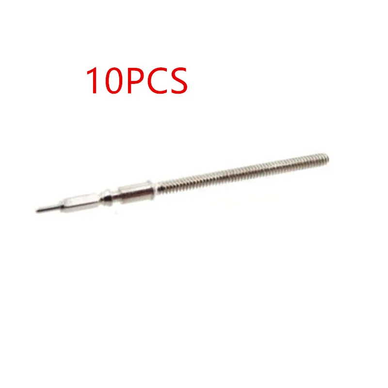 Tige de remontage de montre en métal 10X, barre de réglage de remplacement, Kit de mouvement de couronne en acier, tige pour mouvement ETA 2824-2 2834-2 2836-2