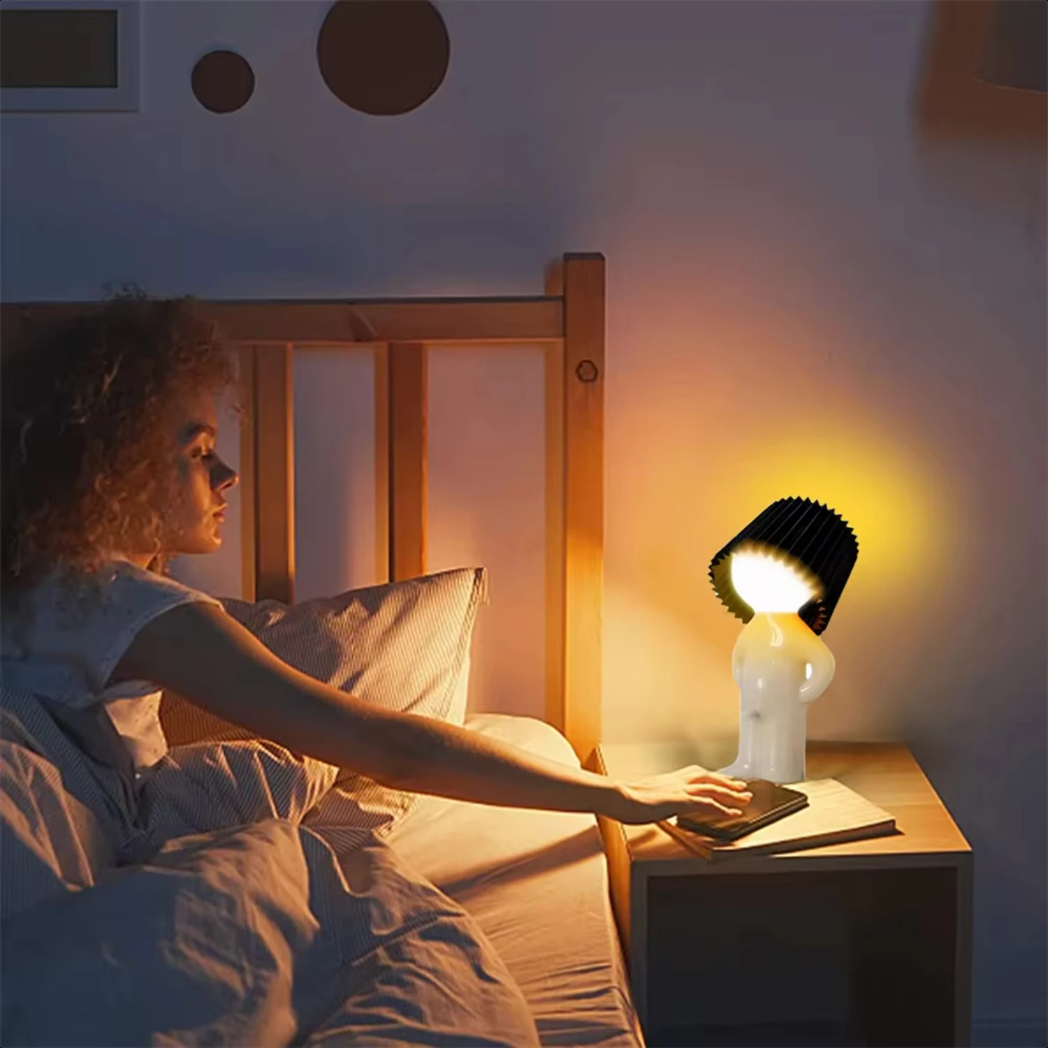 5colors  Naughty Boy Night Light Reading Desk Lights Bedside   Children Bedroom decoration Lamp Bedside lighting