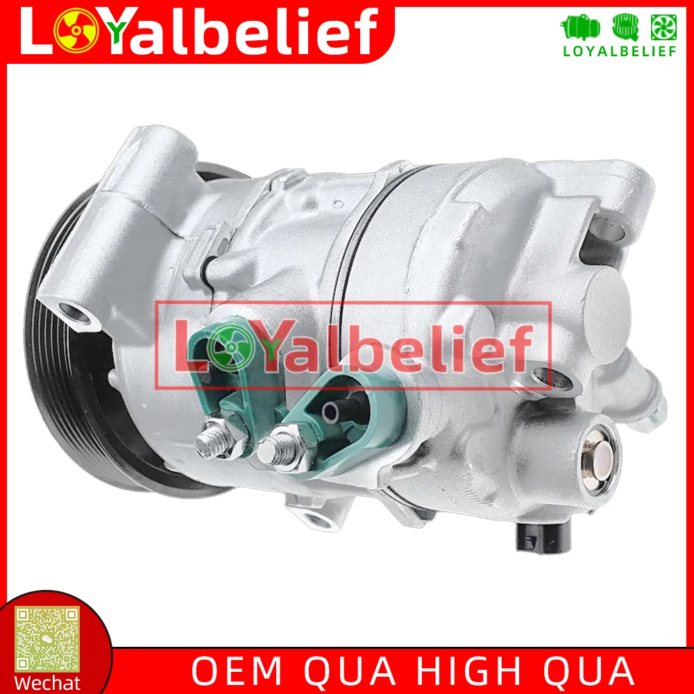 A/C AC Compressor with Clutch For 2008 Jeep Compass Patriot 2.0L 2.4L 5SE12C 158301 55111423AD 55111555AA 4471500610 6 Groove