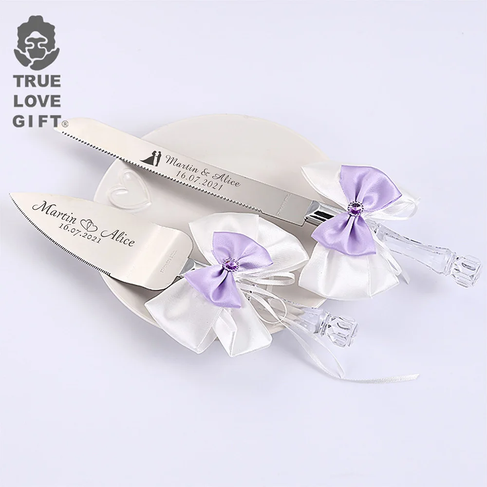 

1 набор персонализированных свадебных искусственных ножей, Сервировочный набор, индивидуальный нож для торта и лопата, подарок на день рождения