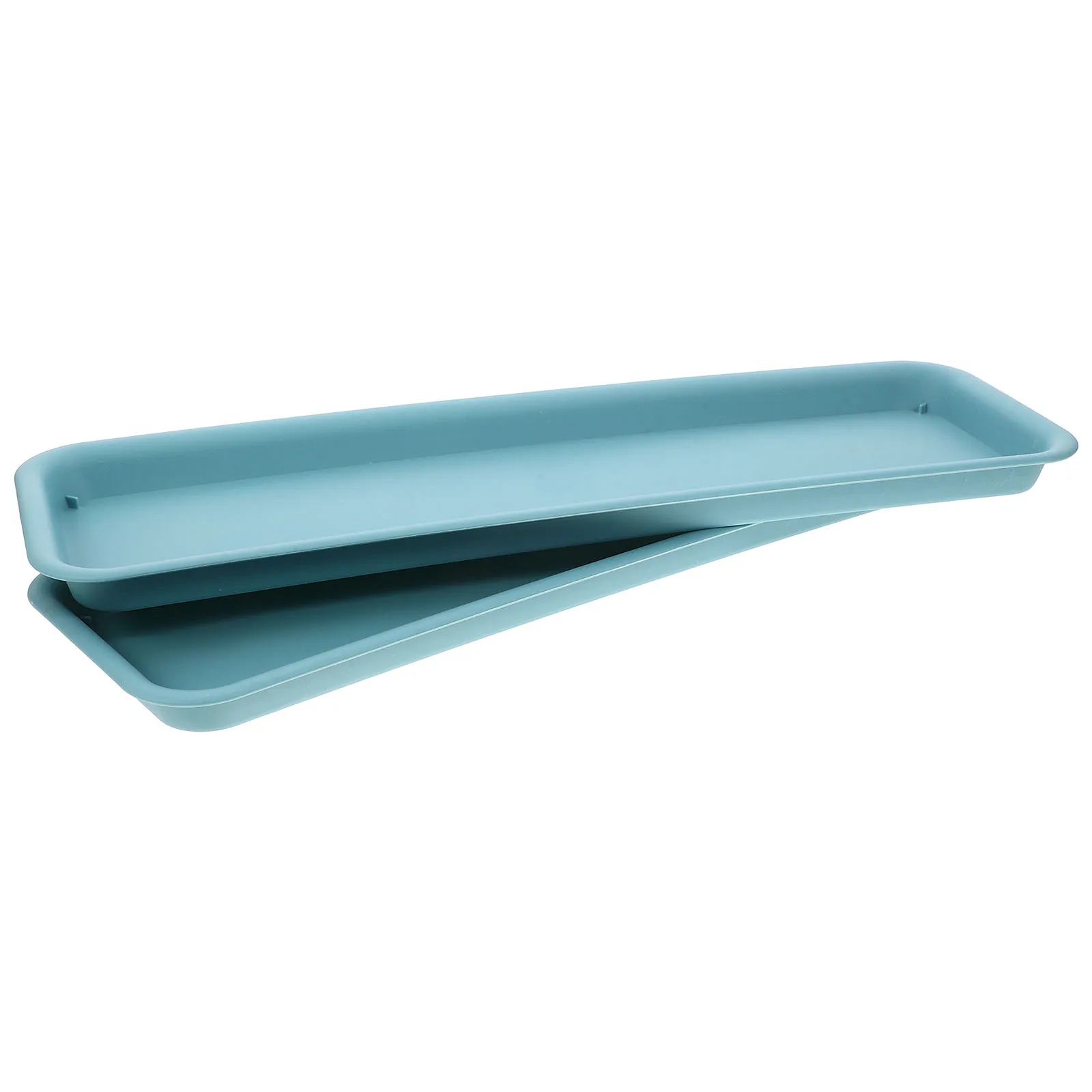 

2pcs Flower Pot Tray Thickened Rectangular Base Plant Water Trays Indoor Drainage Saucer Plastic Potted Plants Waterproof