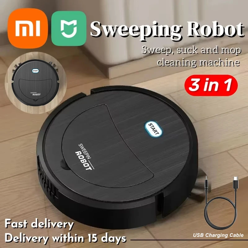 Xiaomi 3-in-1 Smart Sweeping Robot Home Ricaricabile Spazzare Robot Spazzare Aspirazione Pulire Macchina Aspirapolvere Integrata