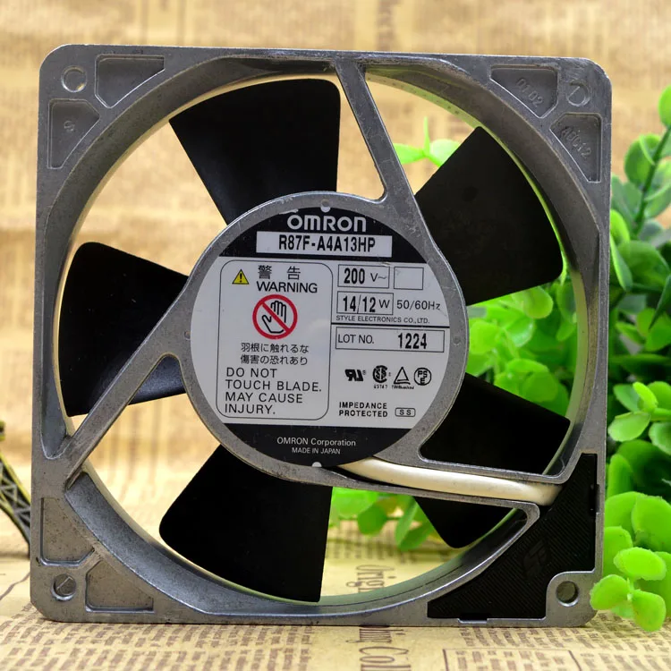 R87F-A4A13 AC200V 14 12W 12012025MM ALUMINIUM FRAME FAN