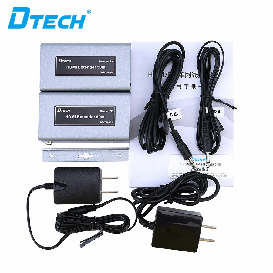 Extensor HDMI 50m Cable extensor HDMI 1080p@60hz Extensor HDMI con IR