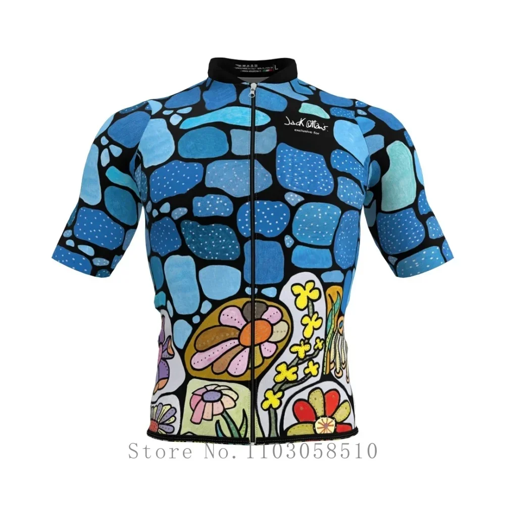 

Slopline Men Cycling Jersey Summer Road Bike Shirt Bicycle Jersey Breathable Aerodynamic Raglan Sleeve Sunscreen Quick-drying