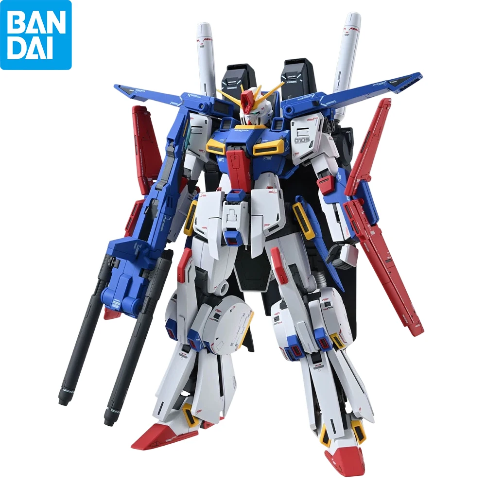 Original Bandai MG 1/100 MSZ-010 ZZ Gundam Ver.Ka Mobile Suit Gundam ZZ Assembly Model Kit Collectible Gunpla With Accessories