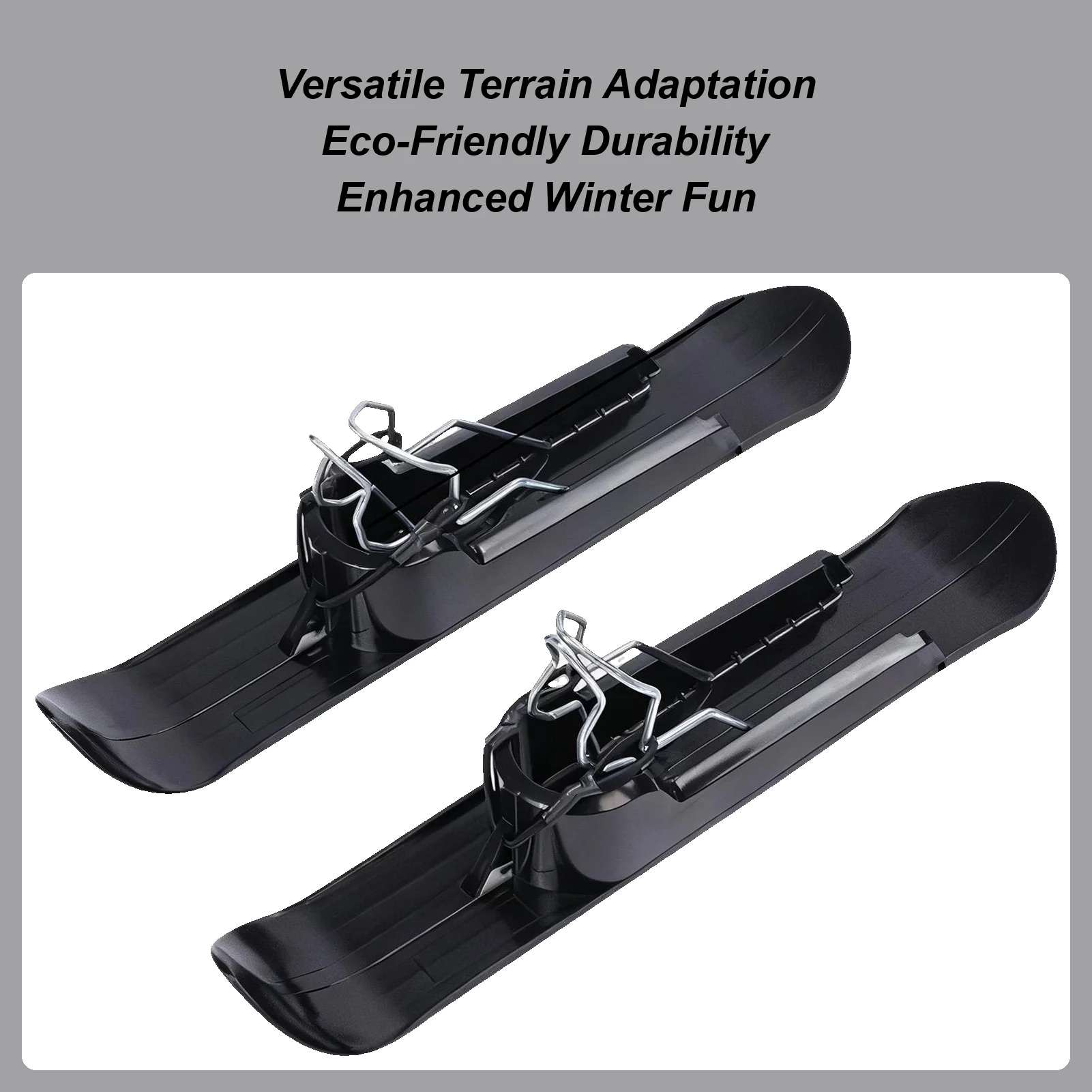 مرفق زلاجات عربة الأطفال العالمي لجميع التضاريس للثلج الشتوي والرمل، سهل التركيب للأطفال والرياضات المضحكة في الهواء الطلق