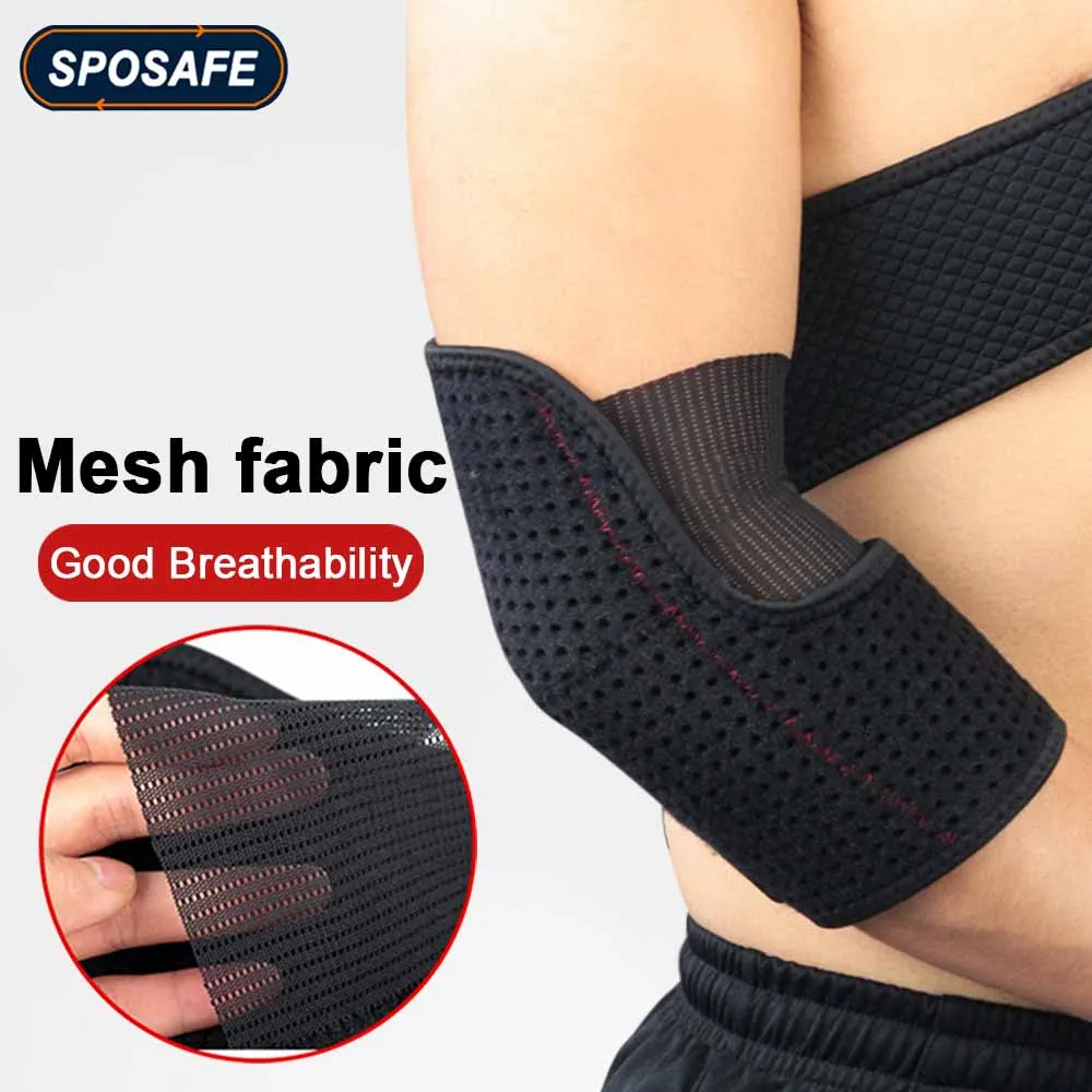 1Pcs Sport Adjustable Elbow Brace Support Tennis Compression Breathable Straps for Golfers, Bursitis, Tendonitis, Joint Pain