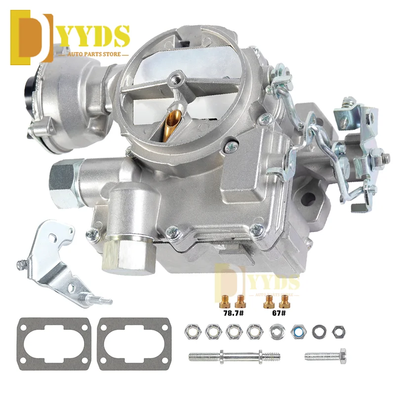 2 BBL New Marine Carburetor Carb W/Long Linkage For Mercury Engine Mercruiser Rochester 2.5L 3.0L 4 CYL Replace 3310-864940A01