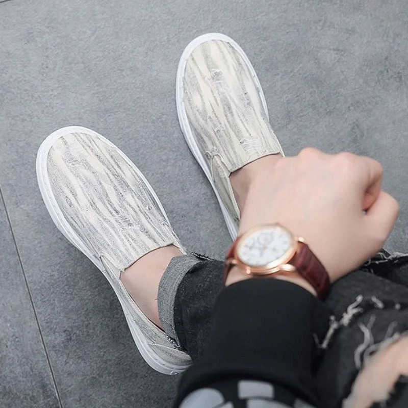 

Мужские парусиновые кроссовки, Вулканизированная подошва, дышащие, для отдыха, летняя модная дизайнерская обувь для взрослых