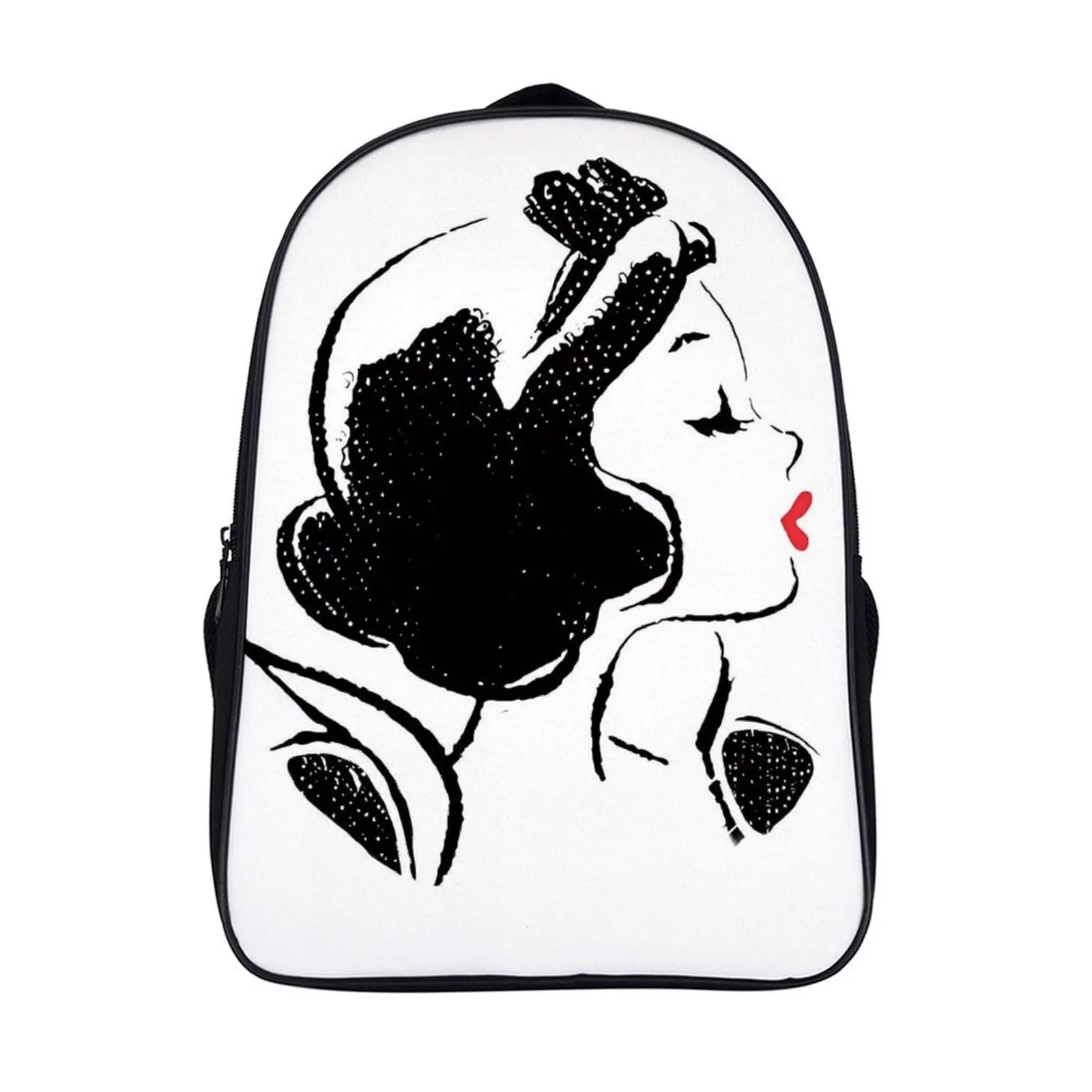 

Fashion Student's Backpack Cartoon Disney Princess Snow White School Bag 16 Inch 2 Compartment Backpack Student Schoolbag