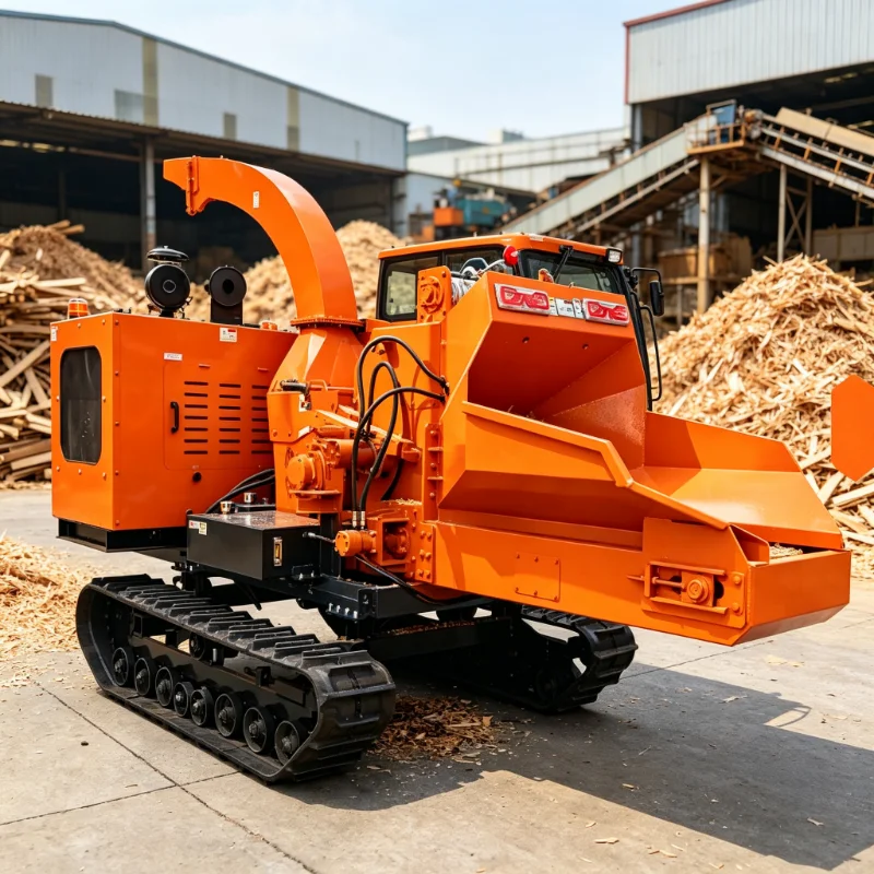 Hot Product Movable Wood Chipper Tree Shredder Engineering Grade Wood Chipper Diesel Engine Driven Wood Chipper for Sale