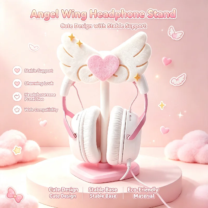 Angel Wings Head Mounted Headp - Gaming Accessories Headset 评论和价格