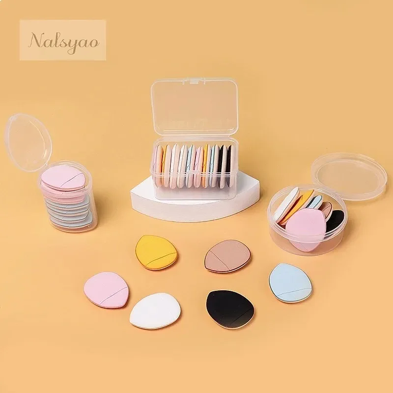 CNKESS Wholesale Mini Finger Powder Puff Air Cushion Concealer Makeup Small Drops Powder Sponge