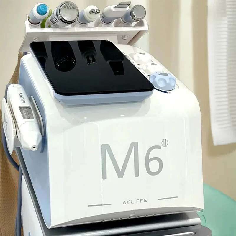 M6 Skin Management Nano Bubble Hydro Oxygen Facial Machine Deep Cleansing Skin Firming Rejuvenation Anti-Aging Beauty Spa Device