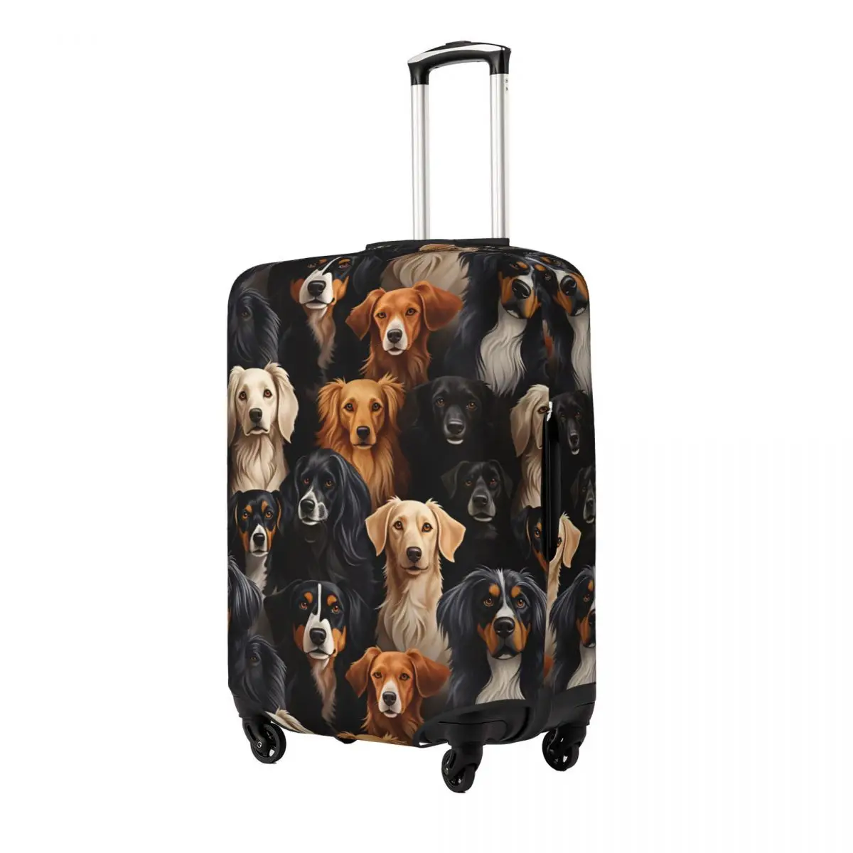 Long Haired Mixed Dog Suitcase Cover Travel Holiday Useful Luggage Supplies Protection
