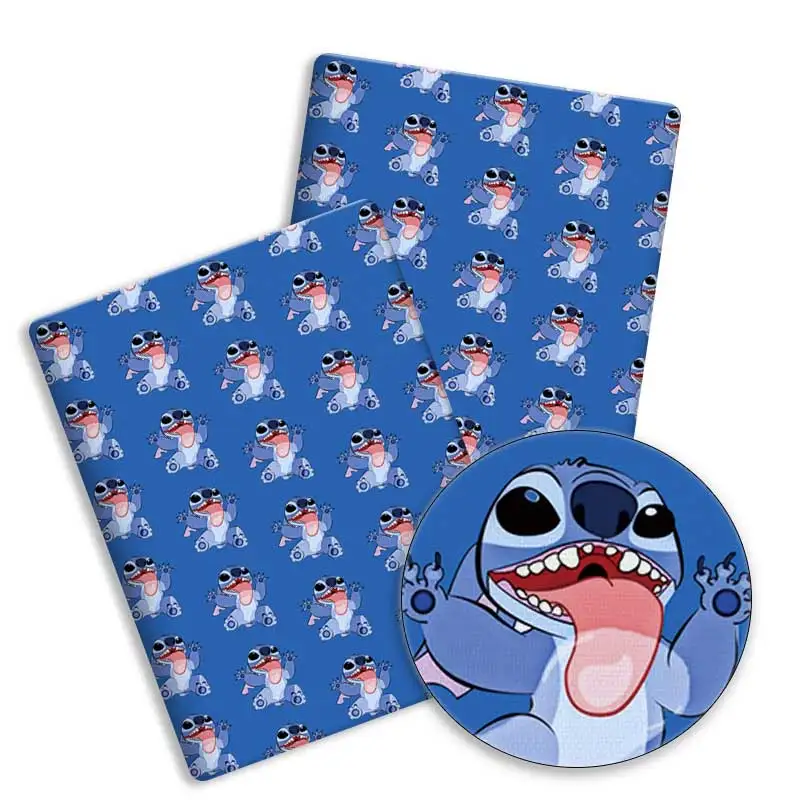 نسيج قطني كرتوني ديزني ، نسيج مرقع ، نسيج منزلي ، خياطة فستان دمية ، ستارة ، بوليستر ، 140 × 50 سم