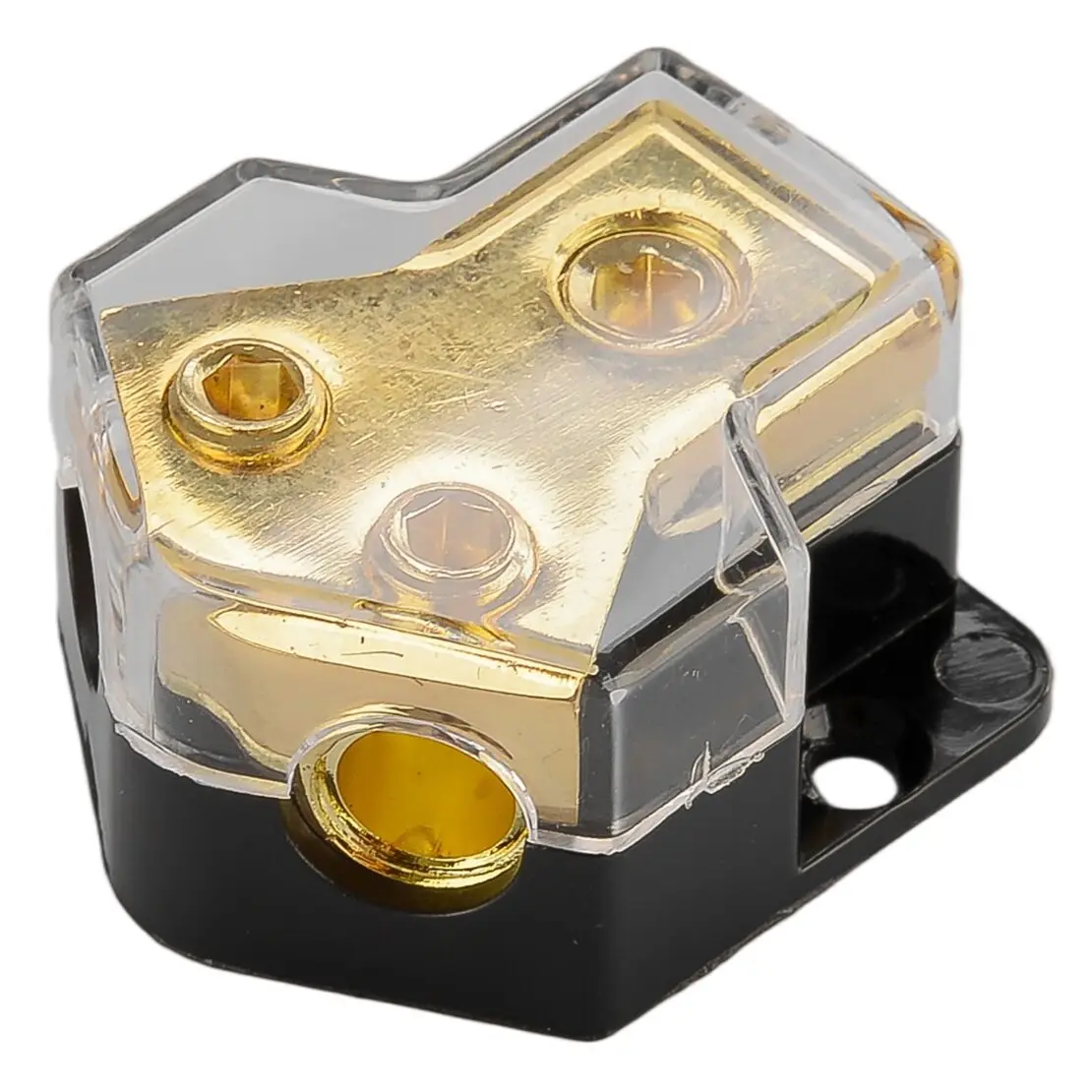 2-Way Car Boat Truck Audio Power Ground Cable Splitter Distribution Block