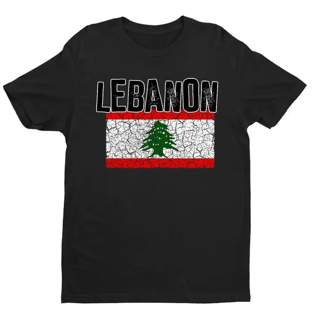 Flag T-Shirt Lebanon Fashion Country Souvenir Gift Tee Pride Logo Localisation Cotton TShirt Boys Animal Print Blouse Clothes