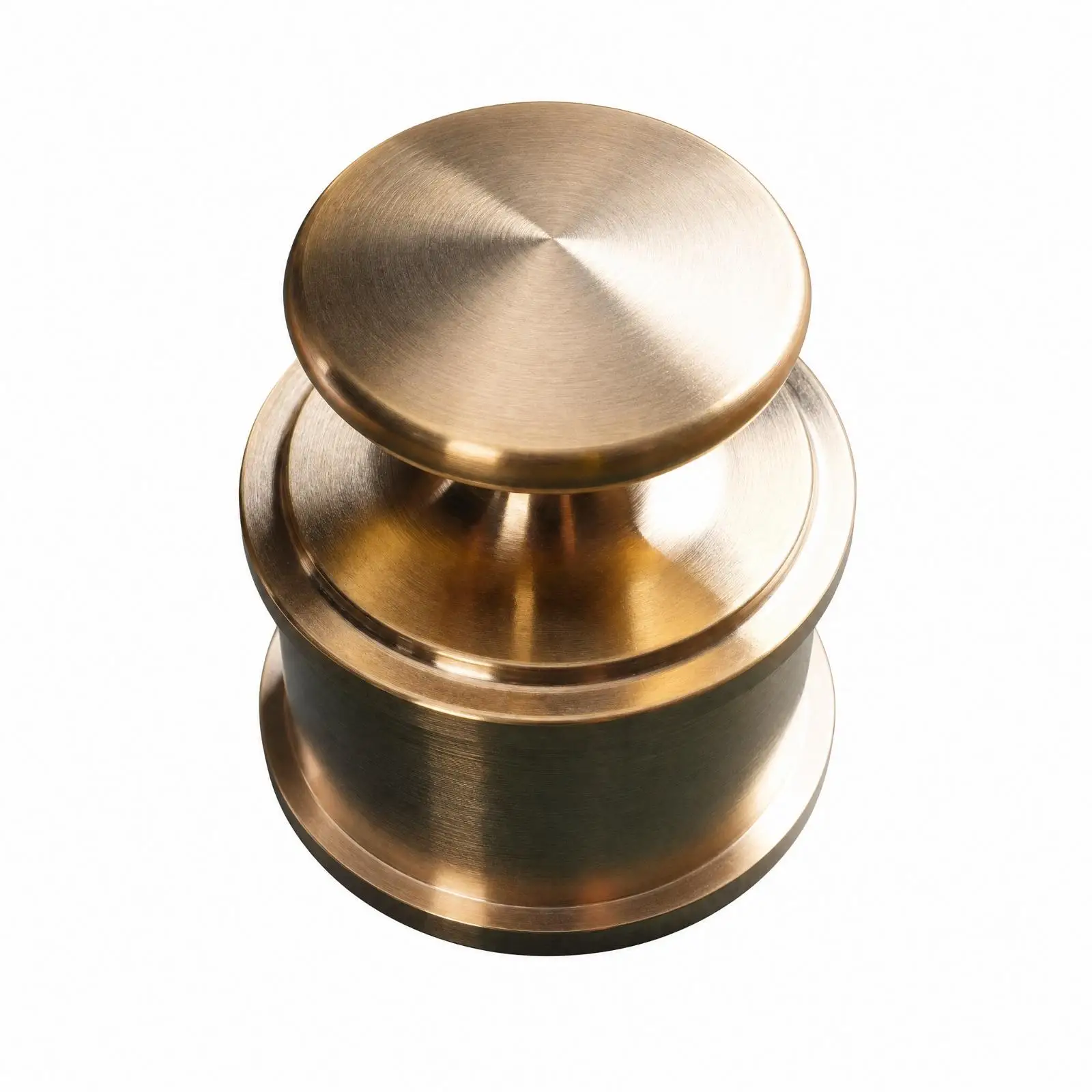 Brass Leather Weight DIY Cylindrical Leather Weight with Handle Craft Tool Heavy-Duty Precision for Leatherworkers, Workshops
